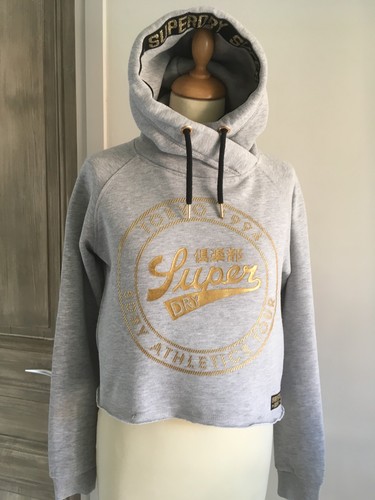 Sweat capuche superdry gris - sweat,
