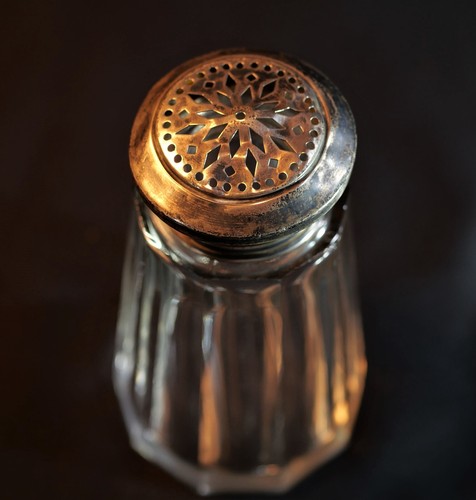 Saupoudreuse cristal argent - cristal, et