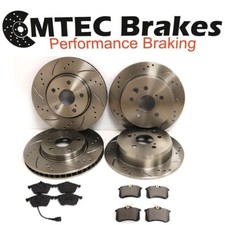 Golf MK4 Gt Tdi 130 Perforé Rainuré Frein avant et Arrière Disques Plus Patins
