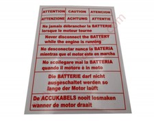 AUTOCOLLANT STICKER MOTEUR