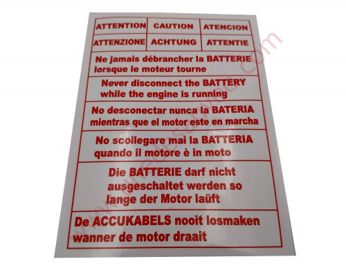 Autocollant sticker moteur - autocollant,