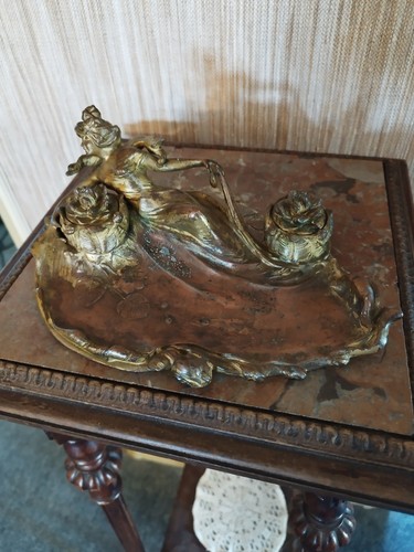Encrier double art nouveau - art,