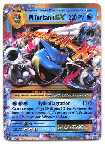 Carte pokémon tortank - carte, m-tortank
