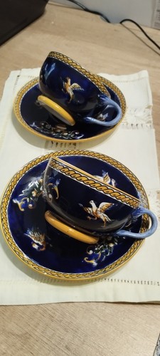 Duo tasses anciennes - , thé