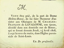 ✒ GRENOBLE 1808 Placard