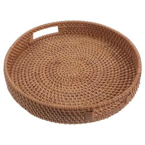 Plateau rond rotin - plateau,