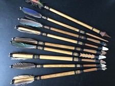 Art Primitif Flèches Pointe Silex Traditionnel Ethnique Décoration Arme Arc