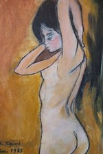 petit tableau érotique huile