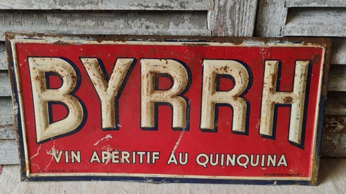 Ancienne tole publicitaire - ancienne,