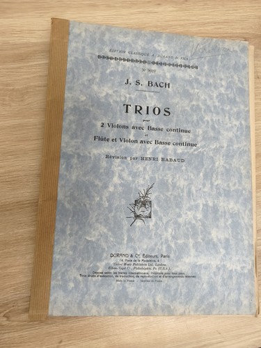 Ancien livre partitions - , j.s