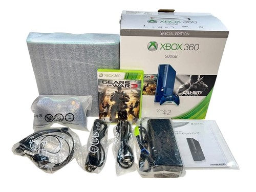 Console xbox 360 500go bleu - console,