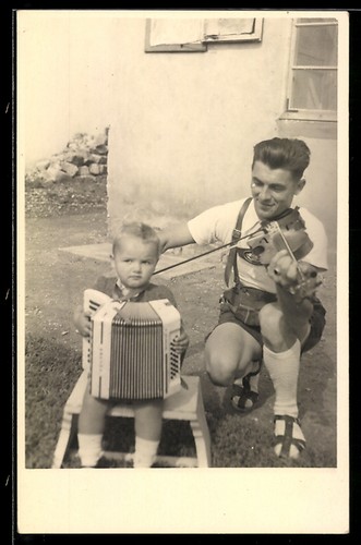Carte postale photo violoniste