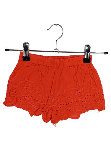 Zara fille short rouge coton - fille,