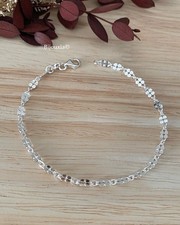 Bracelet fin petite maille Argent Massif 925/1000 Bijoux Femme NEUF