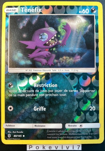 Carte pokemon tenefix 145 - pokemon, 80/145