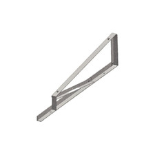 Support triangulaire fixe à 10 degrés pour panneau solaire avec fixation vert...