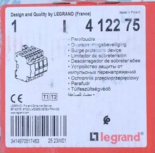 Legrand 4122 75 Parafoudre protection tableau T1 + T2 12,5kA/pôle 3P+N. 412275