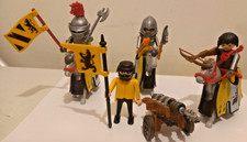 Playmobil chevalier lion jaune