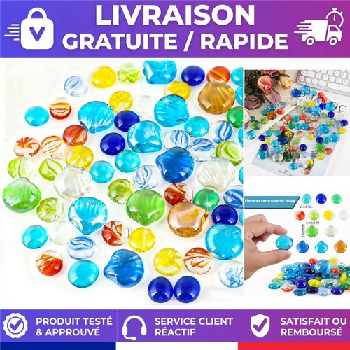 Galets décoratifs verre - galets,