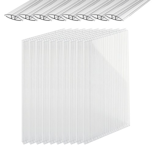 Plaques polycarbonate double