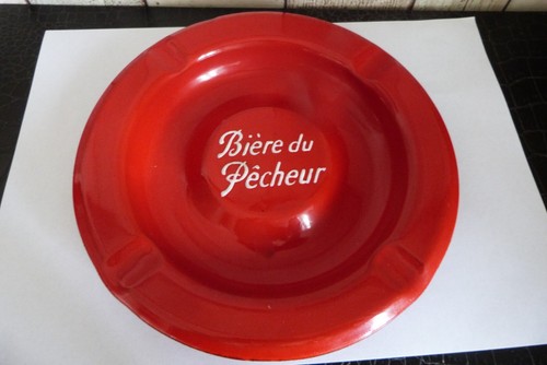 Ancien cendrier émaillé - ancien,