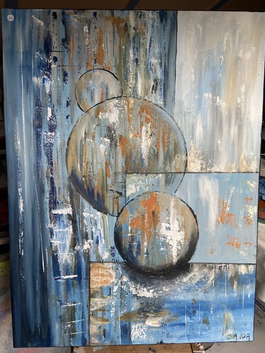 Peinture tableau abstrait - peinture,