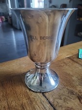 ANCIENNE COUPE SHELL BERRE METAL ARGENTÉ