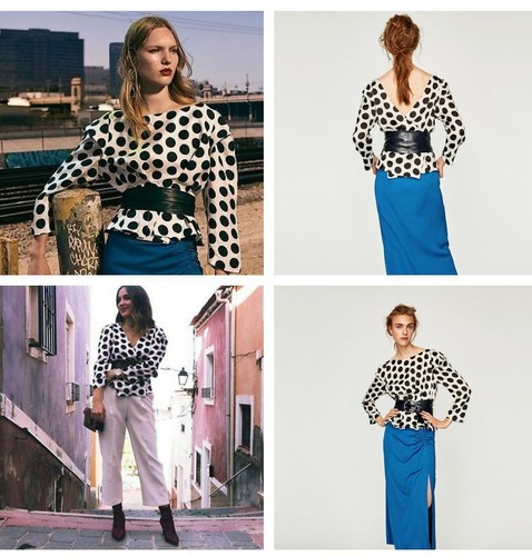 Zara top with - top,