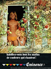 publicité Advertising 1023 1972   slip homme Eminence couleurs