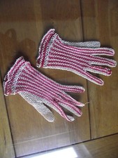 / LINGE ANCIEN   ( gants resille   )  /