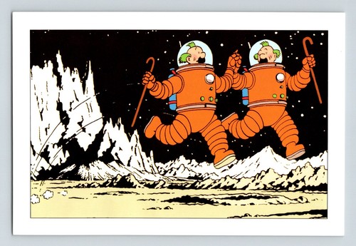 Herge tintin marche sur - tintin,