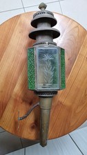 Lampe  Ancienne  Verre Gravé