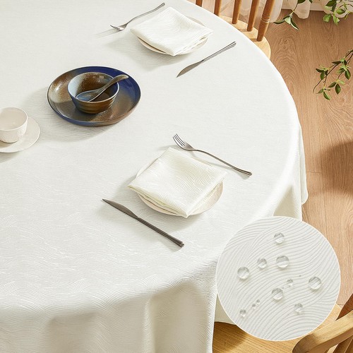 Nappe beige ronde 140 - nappe,