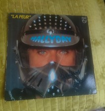 33 tours dédicacé de Johnny Hallyday, La Peur, Philips