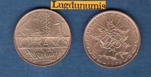 Lot pièces 10 francs - lot,