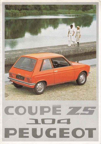 Catalogue brochure peugeot 104 - brochure,
