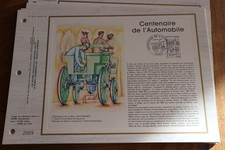 feuillet CEF 1984 premier 1er jour CENTENAIRE AUTOMOBILE JEAN DELPECH PARIS 744