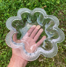 Coupe polylobée feuilles d'eau centre de table cristal signé LALIQUE FRANCE