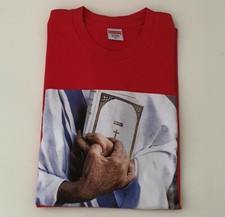 T-Shirt Rouge Supreme Bible FW19 Taille XL