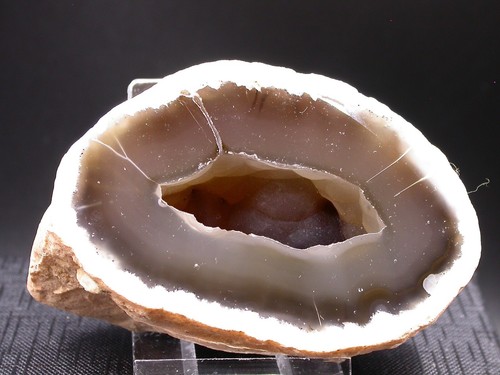 Demi géode agate - demi, d'agate