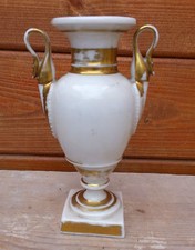 Ancien vase en porcelaine de Paris, Empire cassolette, déco vintage.