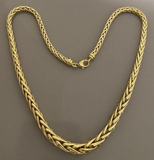 Noel Collier chaîne maille torsadée palmier en or jaune 18 carats 750 collier