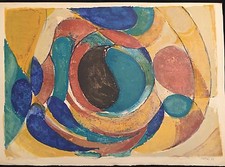 BOLIN GUSTAVE LITHOGRAPHIE EN COULEUR