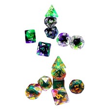 7 pièces dés acryliques dés