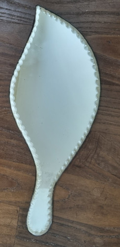 Miroir main vintage verre - miroir, à