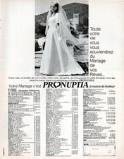 *PRONUPTIA (MARIAGE) =
