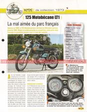 MOTOBECANE 125 LT1 1973 Joe Bar Team Fiche Moto #005400