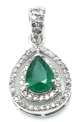 Pendentif teardrop diamant - pendentif,