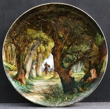 Plat faïence peinte