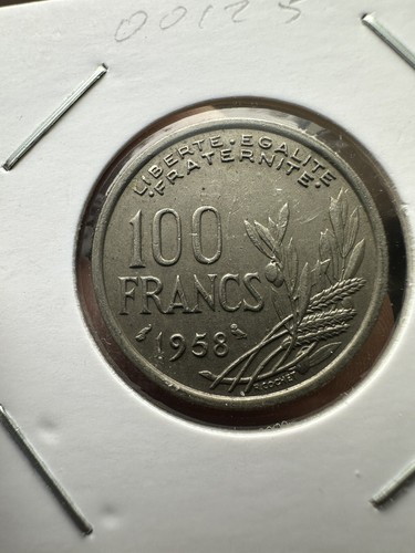 100 francs 1958 - 100,